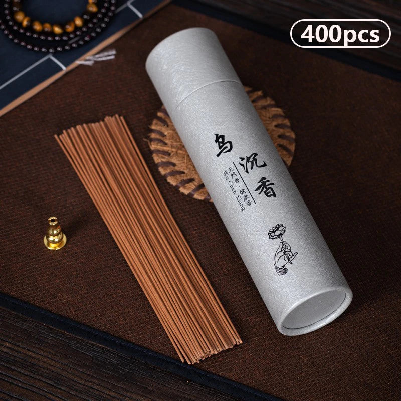 400pcs Natural Sandalwood Incense Sticks – Aromatherapy, Meditation, Prayer, and Blessing Ritual Incense (Sandalwood, Agarwood, Wormwood)