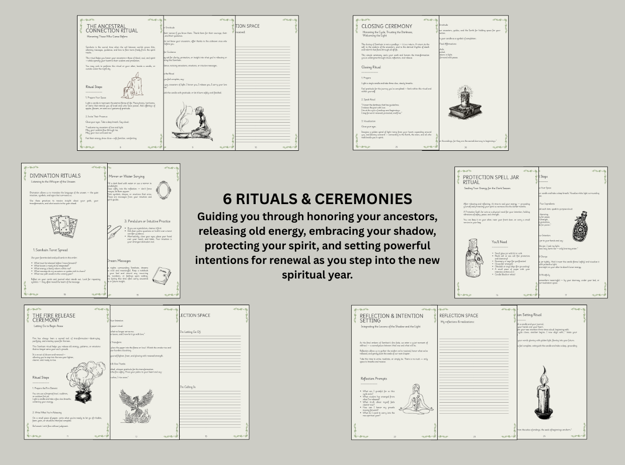 Samhain Ritual Guide | Correspondences, Altar, Rituals, Recipes, Journal Prompts