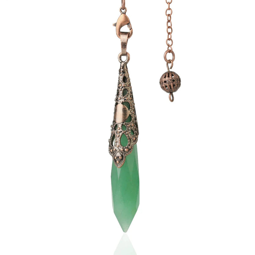 Crystal Pendulum – Natural Stone Healing Point for Dowsing, Divination & Energy Therapy