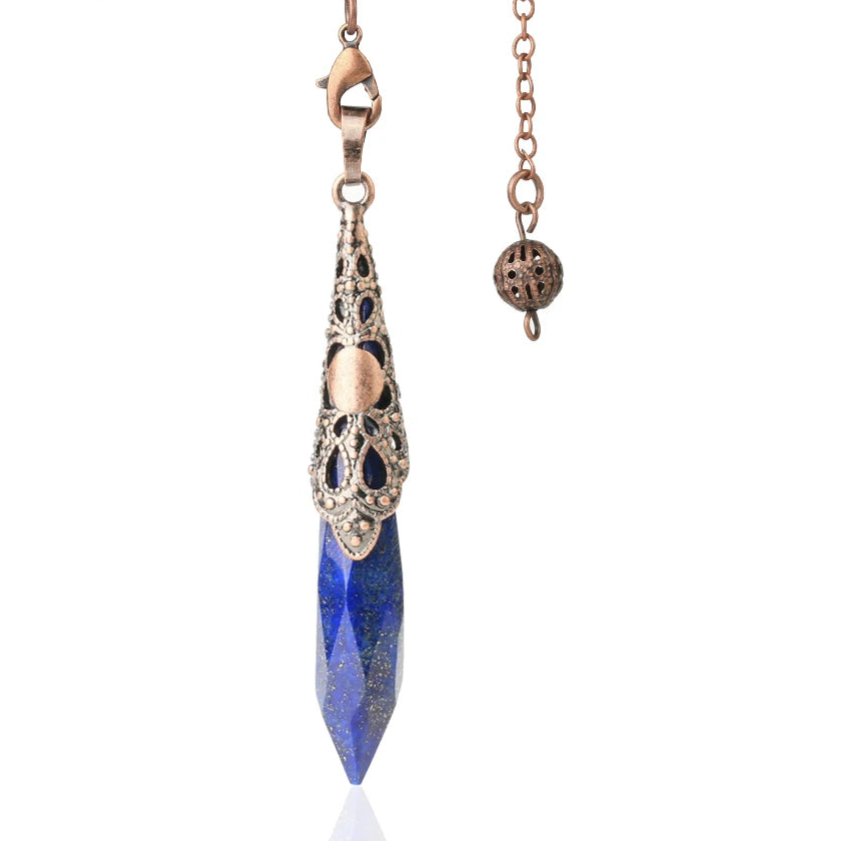 Crystal Pendulum – Natural Stone Healing Point for Dowsing, Divination & Energy Therapy