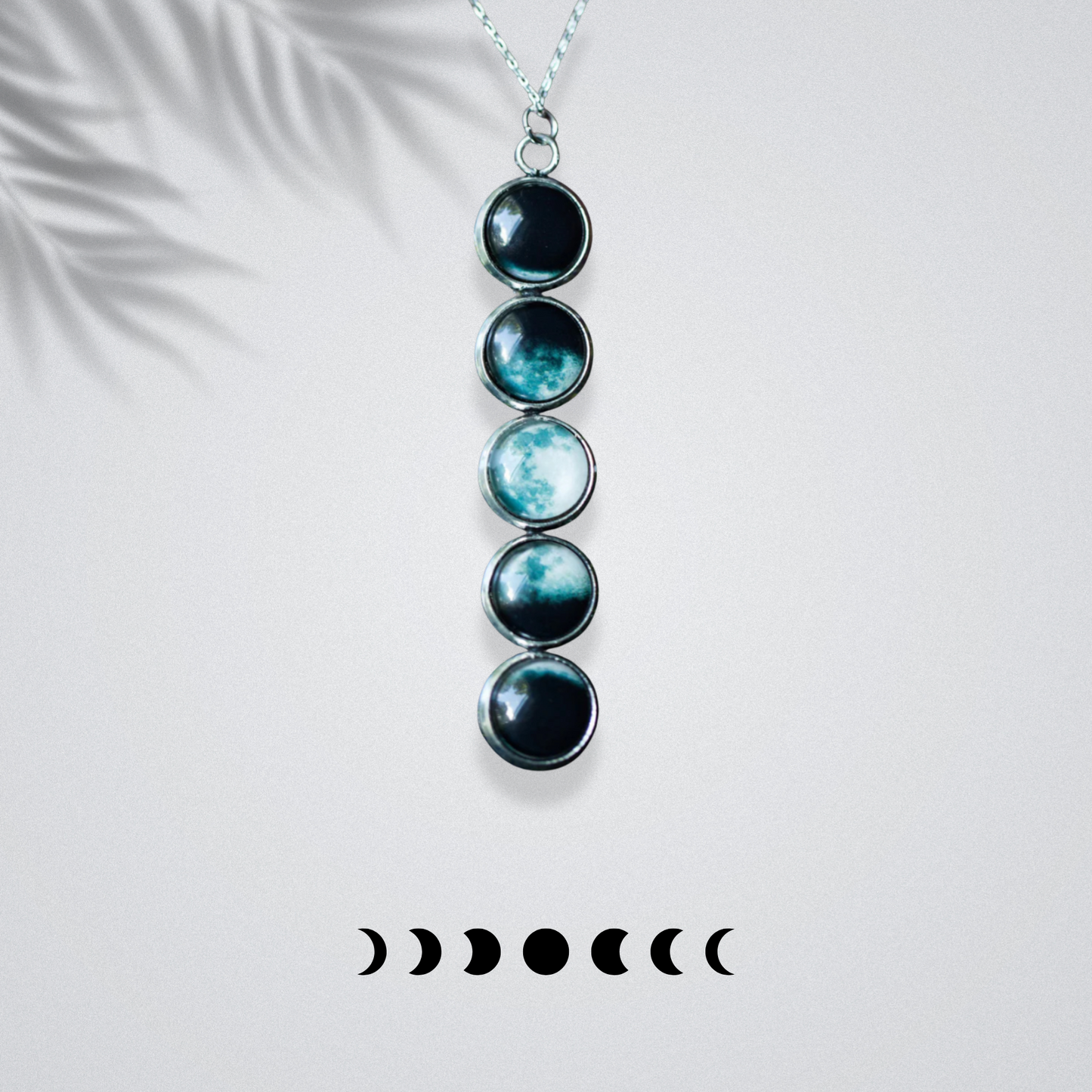 Moon Phase Pendant Necklace | Lunar Cycle Jewelry for Moon Lovers, Bridesmaid Gift, Mother’s Day Present, Astrology & Celestial Fashion