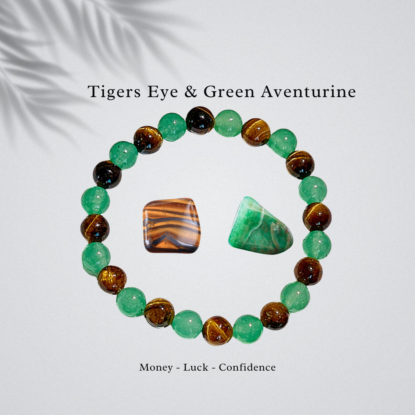 Green Aventurine & Tigers Eye – Money, Good Luck, Healing