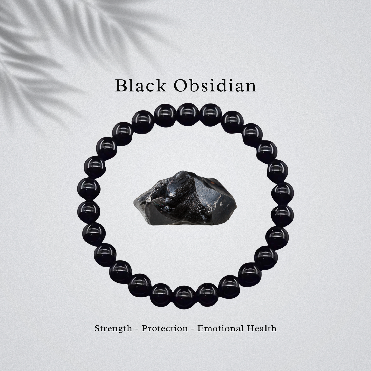Black Obsidian Bracelet – Strength & Protection