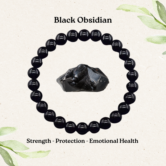 Black Obsidian Bracelet – Strength & Protection