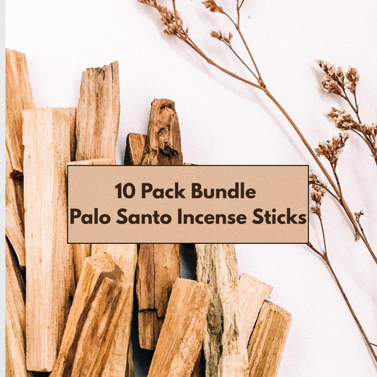 Palo Santo Natural Incense Sticks 10 Pack – Aromatherapy | Meditation, Yoga, Rituals, Alter Pieces | Cleanse Negative Energy | Smudge Sticks