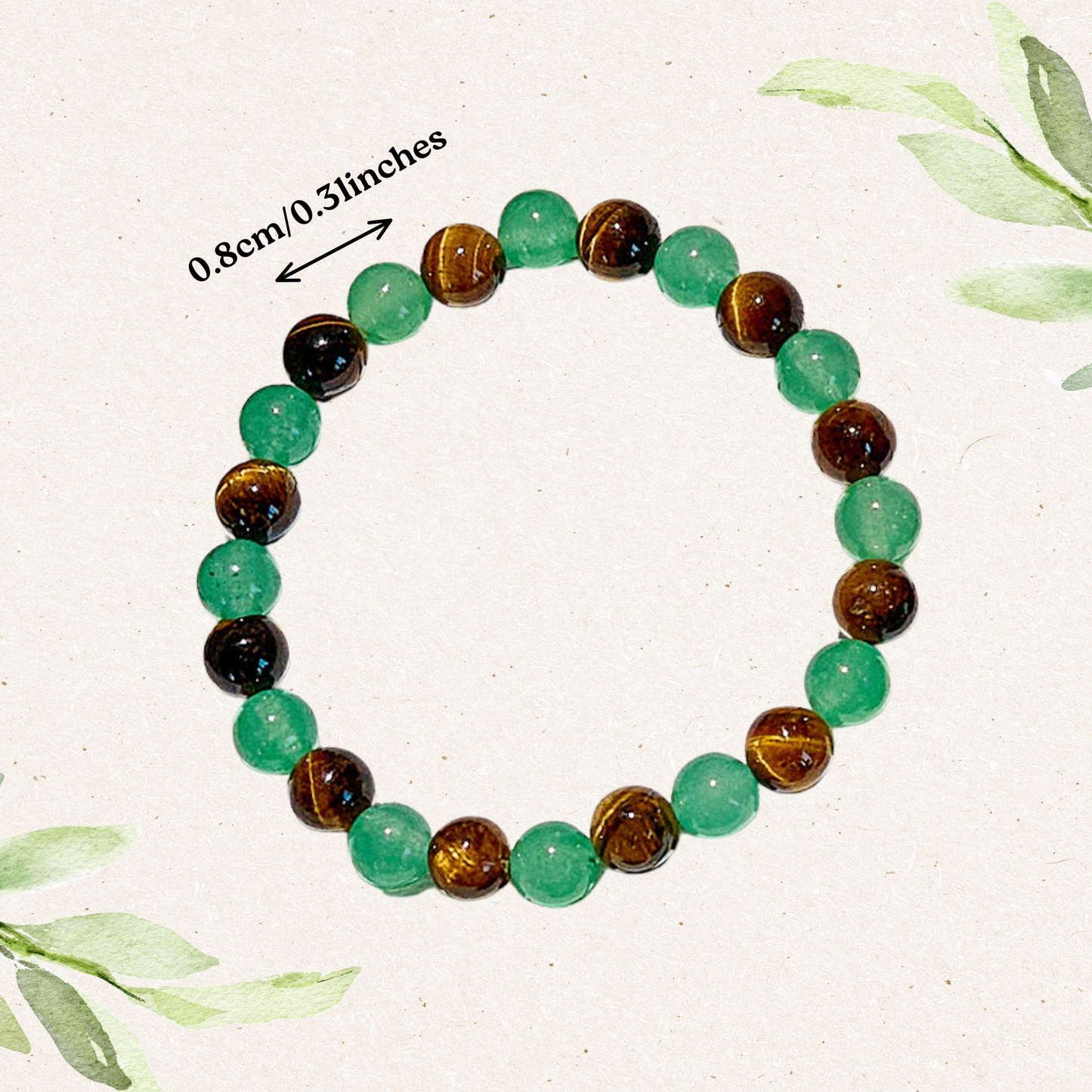 Green Aventurine & Tigers Eye – Money, Good Luck, Healing