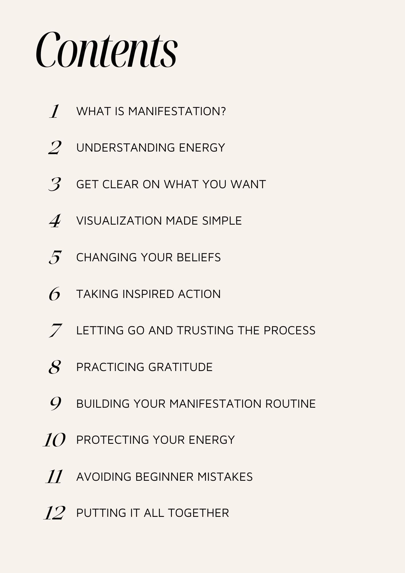 FREE Ultimate Beginners Guide to Manifestation PDF