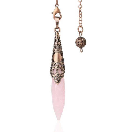 Crystal Pendulum – Natural Stone Healing Point for Dowsing, Divination & Energy Therapy