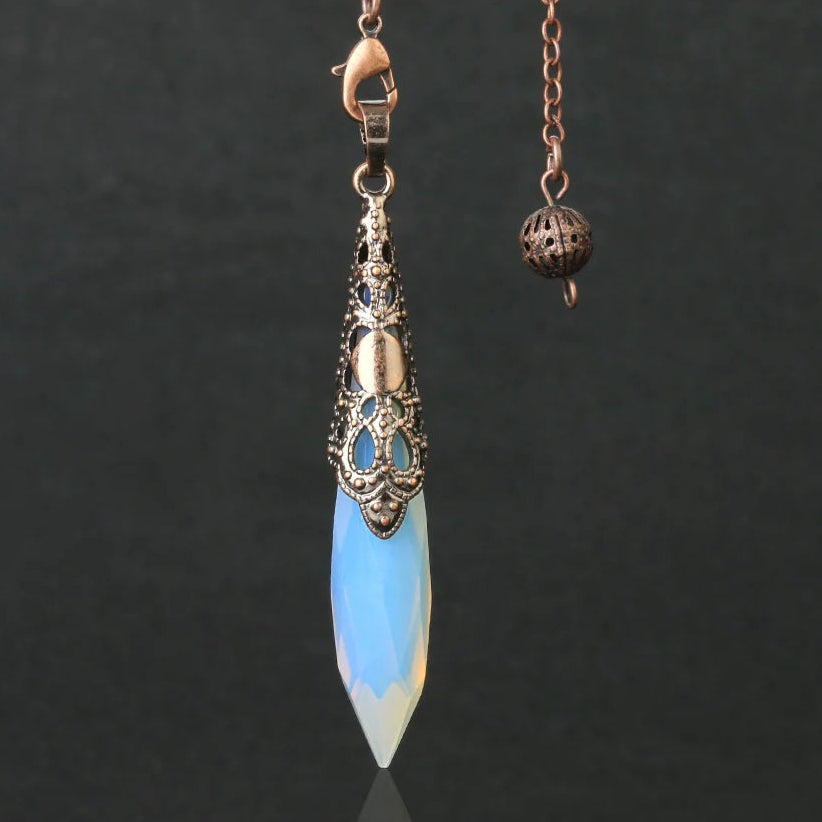 Crystal Pendulum – Natural Stone Healing Point for Dowsing, Divination & Energy Therapy