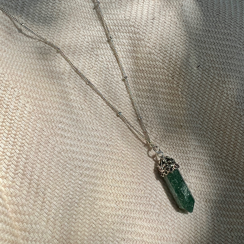 Aventurine Crystal Necklace – Stone of Prosperity & Creativity